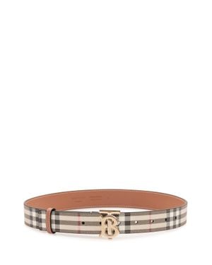 Burberry Vcheck 30 Belt - White
