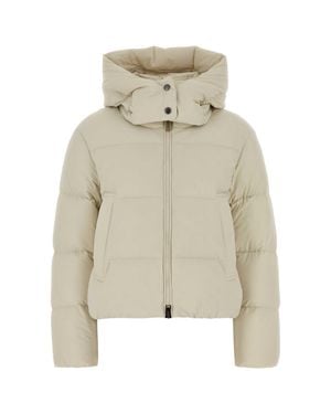 Woolrich Wool-Blend Stretch Nylon Madison Down Jacket For - Natural