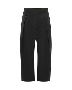 Mordecai Wide-Leg Tailored Pants - Black