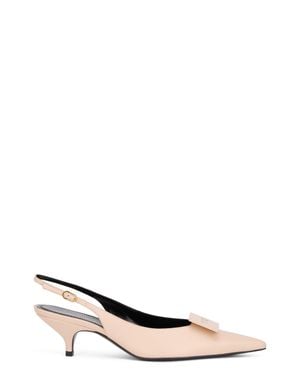 Celine Elegant Tapered Décolleté With Kitten Heel - Brown