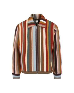Paul Smith Zip-Up Wool Jacket - Brown