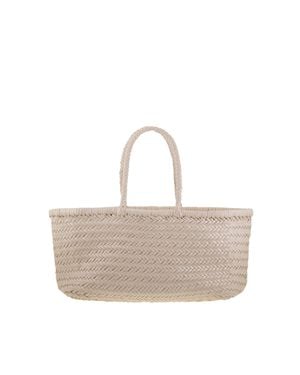 Dragon Diffusion Mini Leather Tote Bag For - White