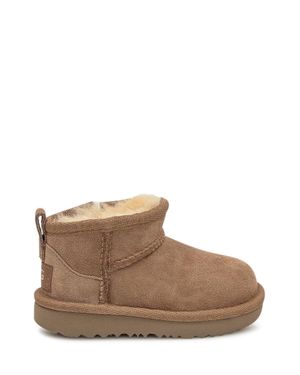 UGG Style Baby Classic Mini Leather Boots - Brown