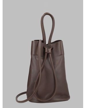 Uma Wang Structured Handbag With Top Handle - Brown