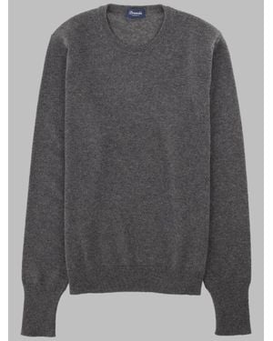 Drumohr Round Neck Cashmere Sweater - Gray
