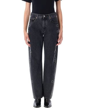 Levi's High-Waisted Straight-Leg Jeans - Black