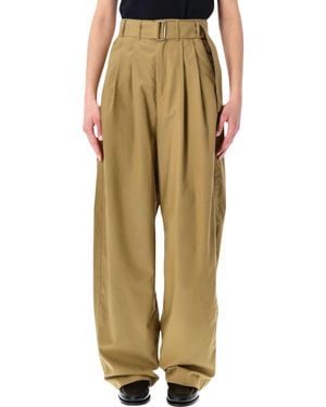 Soeur Cole Wide Cotton-Lyocell Pants - Multicolor