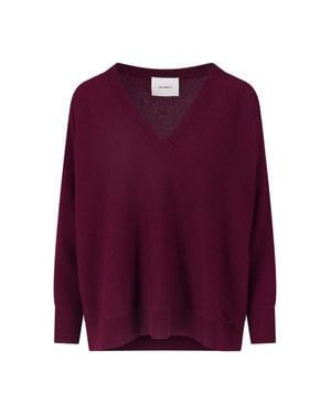 Lisa Yang 100% Cashmere Crewneck Sweater For - Purple