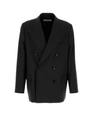 Dries Van Noten Oversize Wool Bosier Blazer For - Black