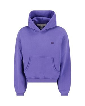 ERL Cotton Pullover Hoodie - Purple