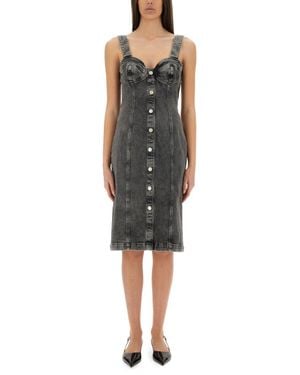 Moschino Denim Midi Dress - Black