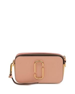 Marc Jacobs The Snapshot Mini Leather Shoulder Bag - Pink