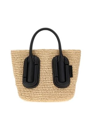 Marc Jacobs Straw Small Babe Mini Handbag - Black