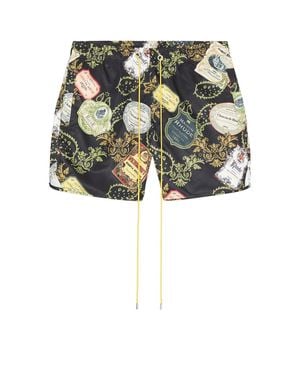 Rhude Bandana Print Swim Shorts - Green