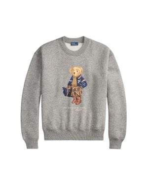 Ralph Lauren Graphic Crewneck Sweatshirt - Gray