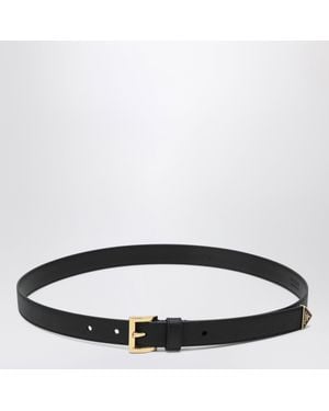 Prada Saffiano Leather Belt - Black