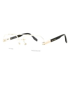 Marc Jacobs Marc 714 Eyeglasses With Clear Demo Lenses - Metallic
