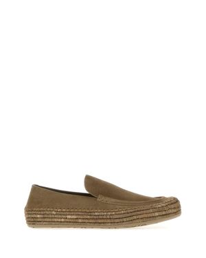 Loewe Paula's Ibiza Cappuccino Suede Paula S Ibiza Rio Loafers - Brown
