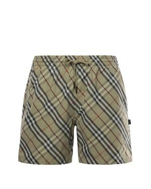 Burberry Swimsuit Seb Chk - Gray