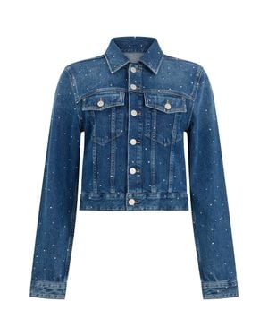 7 For All Mankind Cropped Jacket - Blue