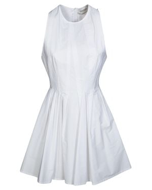 Sportmax Spxara Sleeveless Pleated Dress - White