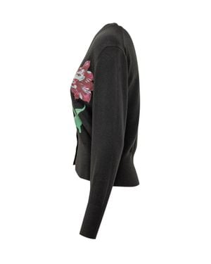 KENZO Tulip Cardigan Knitwear - Black