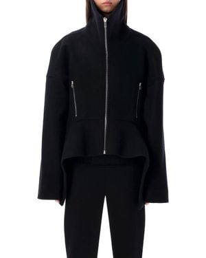 Rick Owens Wool Draculimo Structured Jacket - Blue