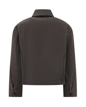 Studio Nicholson Cropped Overshirt Jacket - Gray
