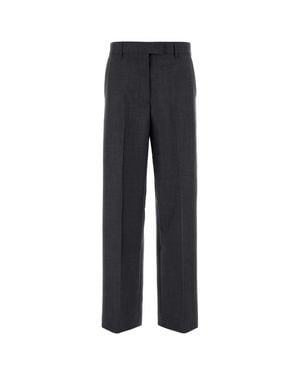 Miu Miu Charcoal Mohair Blend Pant - Black