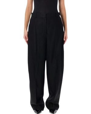 TOTEME High-Waist Wide-Leg Pants - Black