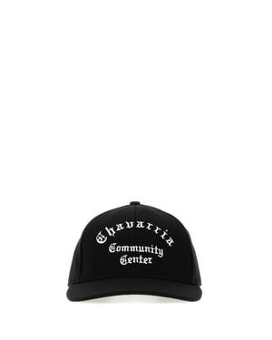 Willy Chavarria Community Center Gabardine Baseball Cap - Black