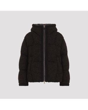 Moncler Cristallin Wool-Blend Down Jacket For - Black