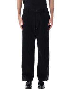 Universal Works Organic Cotton Wide-Leg Pants - Black