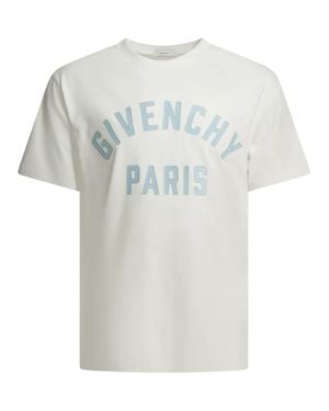 Givenchy Short Sleeve Crethestanesedew Neck T-Shirt - White