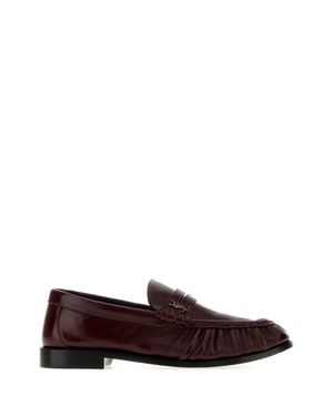 Saint Laurent Saint-Style Leather Loafers For - Brown