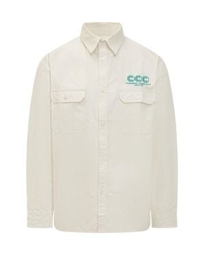 Willy Chavarria Shirt With Pocket And Buttons - White