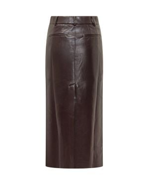 ANDAMANE Midi Skirt - Brown