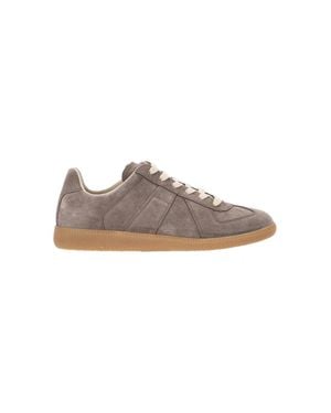 Maison Margiela Suede Low-Top Sneakers - Gray