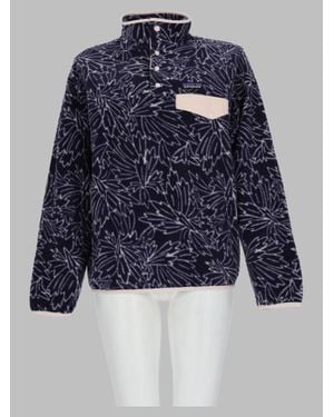 Patagonia Patterned Sweatshirt Sweater - Blue