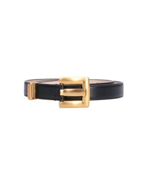 Balmain Calf Leather Belt For - Black