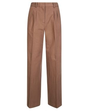 Circolo 1901 Pin-Tuck Pants - Brown