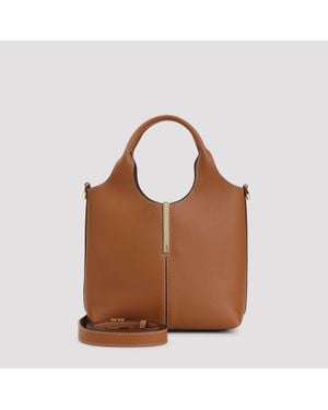 Tod's 100% Calf Leather Mini Shoulder Bag - Brown