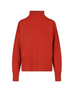 Drumohr Ribbed Turtleneck Sweater - Red