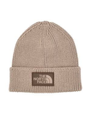 The North Face Logo Knit Beanie - Natural