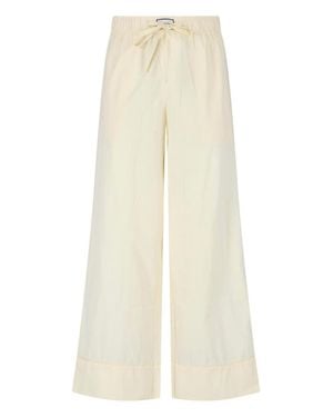 Entire studios Wide-Leg Drawstring Pants - White
