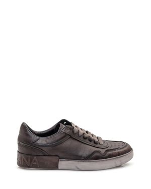 Dolce & Gabbana Leather Sneakers - Gray
