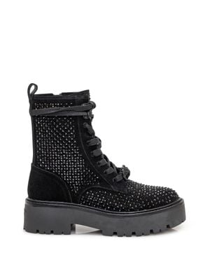 Kurt Geiger Stylish Ankle Boots With Studded Detailing - Black
