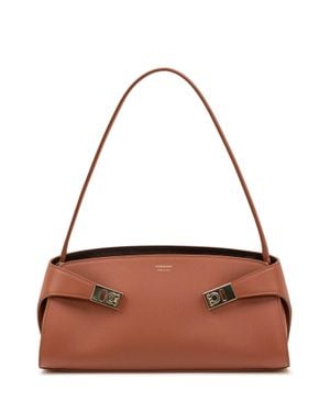 Ferragamo Hug Mini Shoulder Handbag - Brown
