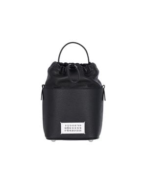Maison Margiela Mini Leather Crossbody Bag - Black