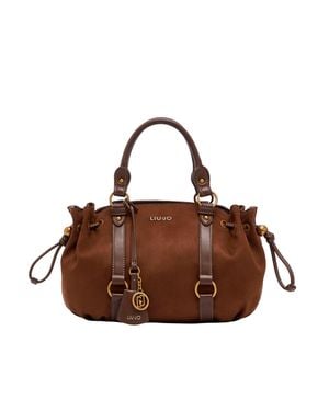 Liu Jo Drawstring Satchel Bag - Brown